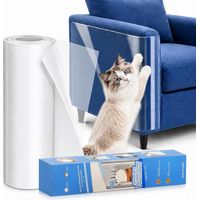 Film Adhésif Anti-Griffes pour Canapé 30cm x 5M, Protection Invisible pour Canapé & Meubles, Flexible et Personnalisable, Idéal pour Chaises, Portes et Propriétaires de Chats