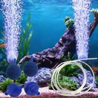 Kit d'oxygénation pour aquarium avec diffuseur d'air tube flexible de 3m et clapets anti-retour pour pompe à air de bassin poisson