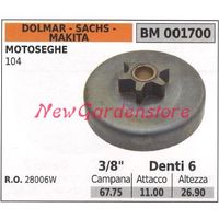 Pignone DOLMAR motore motosega 104 3/8' denti 6 001700