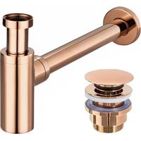 REA UNIVERSAL-SIPHON KLIK-KLAK MIT STÖPSEL ROSE GOLD