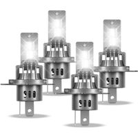 Randaco Set di 4 Lampadine LED H4 Fari Auto 30W 12V 2500LM 6500K Bianco Freddo Anabbaglianti Abbaglianti Ricambio