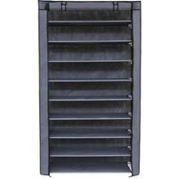 Songmics – Armoire à chaussures XXL 10 couches 45 paires – Housse intissé respirant – Structure en tube d'acier – Dimensions 88 x 28 x 160 cm – RXJ36G