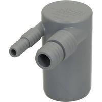 AIRFIT Doppel-Anschlusswinkel DN 40, aus PP für Waschmaschine und Kondensattrockner Schlauchanschluss 1 x 8-11,8mm und 1 x 14,5-20,3mm, 50042WTW
