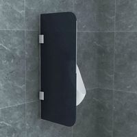 Glas Trennwand Urinal Schamwand Aloni Glas Trennwand Urinal Schamwand Rauchglas 900x400 8mm