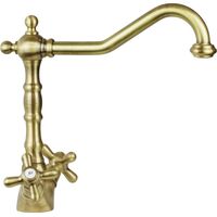 Spültischmischer im Barockstil in Bronzefarbe Gattoni Calypso 5691/REV0 Bronze
