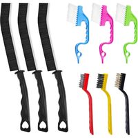 Lot de 9 brosses de nettoyage des interstices, Brosse Joint Carrelage à Poils Durs avec Poignée/Trou pour Salles de Bains Cuisines, Brosse à Joint Carrelage pour Rainure Fenetre Toilettes