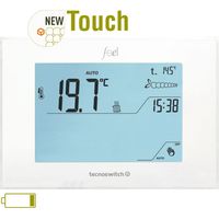 Termostato touchparete FEEL batterie TE035BI Tecnoswitch