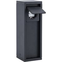 Paletto presa giardino 1x Schuko IP54 nero Lutec Mains