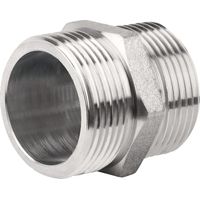 ACS 316L Edelstahl Doppelnippel mit Außengewinde 50x60 Länge 44 mm BOUTTÉ
