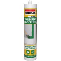 Mastic peintre - Soudal - Cartouche de 290 ml Blanc