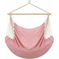 AMANKA XXL Silla Colgante para sentarse 2 personas 185x130cm gira 360° Rosa