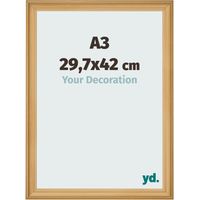 yd. - Cadre photo A3 29.7x42 - De Pin Grain de Bois - MDF - Lazio