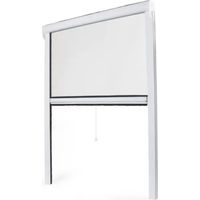 Store Moustiquaire Recoupable PVC Blanc - L 100 x H 160 cm