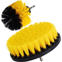 Kit de nettoyage 3 en + 5 pouces Medium Heavy Duty Power Scrubbing Cleaning Drill Brush Kit de nettoyage pour surfaces de salle de bain, douche, carrelage et grout