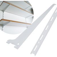 Regalsystem Weiß 1-reihig ohne Schiene 35 cm Träger