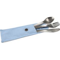 Nomadische Bestecksets aus Edelstahl, Blaues Etui - Cookut