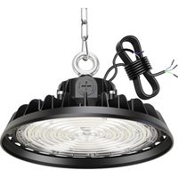 150W LED High Bay Projecteur Garage Light 22500LM Éclairage pour Atelier 6000K 120°Éclairage IP65 Lampe Industrielle Dimmable 90W/120W/150W Usines Entrepôts de Construction Garages Stades