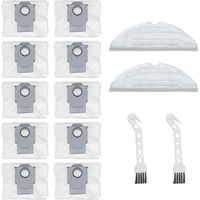 Accessoires de rechange pour aspirateur robot Roborock S7MaxV Ultra G10S Pro : sac à poussière, chiffon et brosse