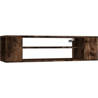 Mobile TV sospeso rovere affumicato 100 x 30 x 26,5 cm multistrato marrone 020024286