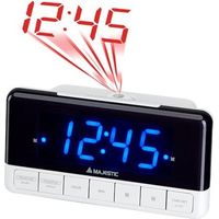 New Majestic SVE-337P Reloj despertador digital Negro, Blanco