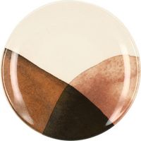 6 x assiettes plates GAIA - 19cm - Grès - Novastyl