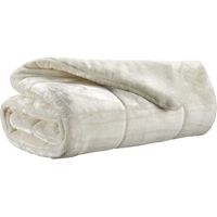 VIVARAISE - Jeté de lit Vivaraise Betender - Blanc 100% Polyester - 225 x 260 cm
