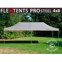Carpa plegable FleXtents PRO Steel 4x8m Latte
