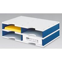 Dokumentenablage doc duo Grundeinheit 48,5 x 15,3 x 33,1 cm (B x H x T) Polyl grau/blau