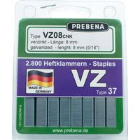 Prebena Heftklammern 8 mm verzinkt im Blister - VZ08CNK-B