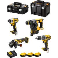 Batteria combinata DeWALT DCK422P3T, 18 volt DCD796 + DCH273 + DCF887 + DCG405 + 3x 5,0 Ah