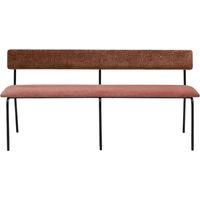 Banc en Motif graphique en chenille et velours uni YSABEAU