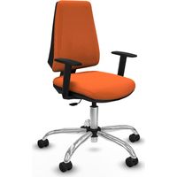 Elche CP bali naranja brazos 1D base cromada ruedas nailon 65mm