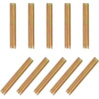 10 Pièces Tige Filetée, Vis Filetée, M4 x 60 mm Tige Filetée Galvanisée Entièrement Fileté Tige, pour la Fixation D'assemblage