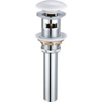 Scarico per lavabo da bagno, kit di scarico per lavabo da bagno, scarico per lavabo da bagno, in ottone, scarico per lavabo con troppopieno e tappo