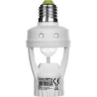 Sensore di movimento CR-6, max. 60W, E27, AC220-240V, 50/60Hz, angolo di funzionamento 360, portata 6m 2-3,5m, IP20