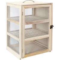 COOK CONCEPT Garde Manger 28 x 24 x 39 cm Cucina Conservazione Altro Accessorio, Paulownia, Legno, Acciaio, 28,2 x 24 x 39