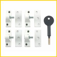 Yale Locks V-8K118-4-WE 8K118 Economy Window Lock White Finish Pack of 4 Visi YALV8K1184WE