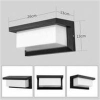 Applique murale LED, Ohjijinn 3000K Applique Murale Extérieur, Combuh Aluminium Applique Exterieur LED Lampe Exterieur Appliques Étanche IP65 Anthracite Eclairage Décoration Lumière Pour Cour Jardin T