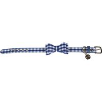 Collier chien Vichy Bleu Marine : T30
