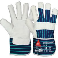 Guantes de invierno Bremerhaven talla 10 azul EN 388 PSA II cuero CONEJO (Por 12)