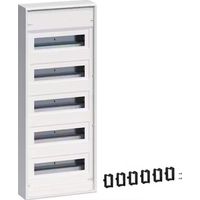 Hager – Tableau équipé apparent 5 rangées 63A – Tension 400V – IP30 – QuickConnect – VA60CN