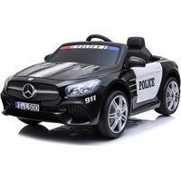 Macchina elettrica polizia per bambini con batteria 12V,