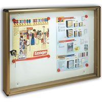 BACHECA ALUBOX PORTA AVVISI ALLUMINIO 40X55X5CM BC/2