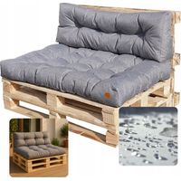 Gartenkissen-Set für Europaletten, gesteppte Möbel, wasserdicht, 120x80