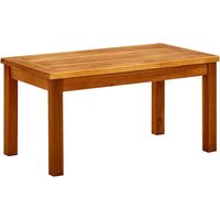 Vidaxl – Table basse de jardin en bois d'acacia 70x40x36 cm – Dessus robuste – Conception à lattes pour ventilation – Idéale pour espaces extérieurs