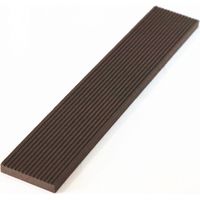 Green Outside – Lame de finition composite 2200x55x10mm pour terrasse et bardage – Coloris chocolat – Sans entretien – Garantie 7 ans