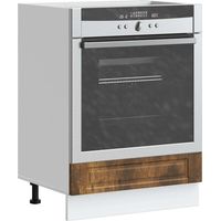 vidaXL Armoire à four Porto chêne fumé bois d'ingénierie
