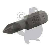 Punta de destornillador 1/4 Gedore Six Pans Conductores para tornillos cruciformes Phillips (ph) 1 x 25.-pl