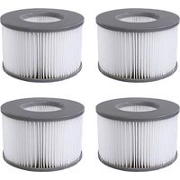 Coavas – Filtre Spa Lite pour mspa – Cartouche filtrante 4000 cm² avec 90 ailettes – Modèle 2020 – Lot de 4 pièces