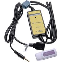 vhbw cavo adattatore audio AUX USB per autoradio (145 cm) compatibile con Seat radio Alana, Dynamic Navigation, Beta, Aura CD, Aura